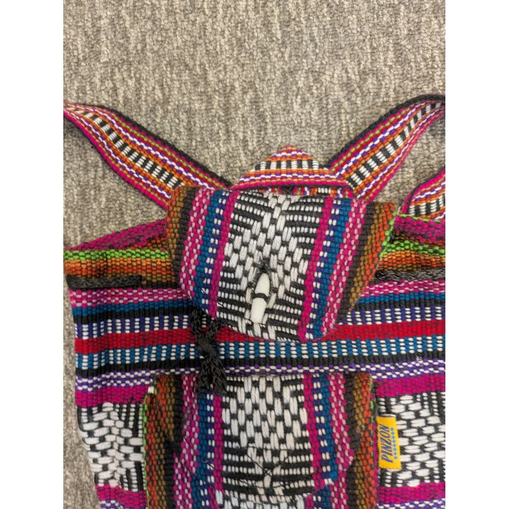 PINZON Colorful Woven Mini‎ Backpack Boho Festival Sling Bag